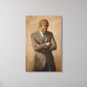 Toile John Kennedy Portrait de la Maison-Blanche préside