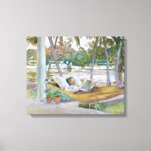 Toile John Singer Sargent - Figure à Hammock, Floride