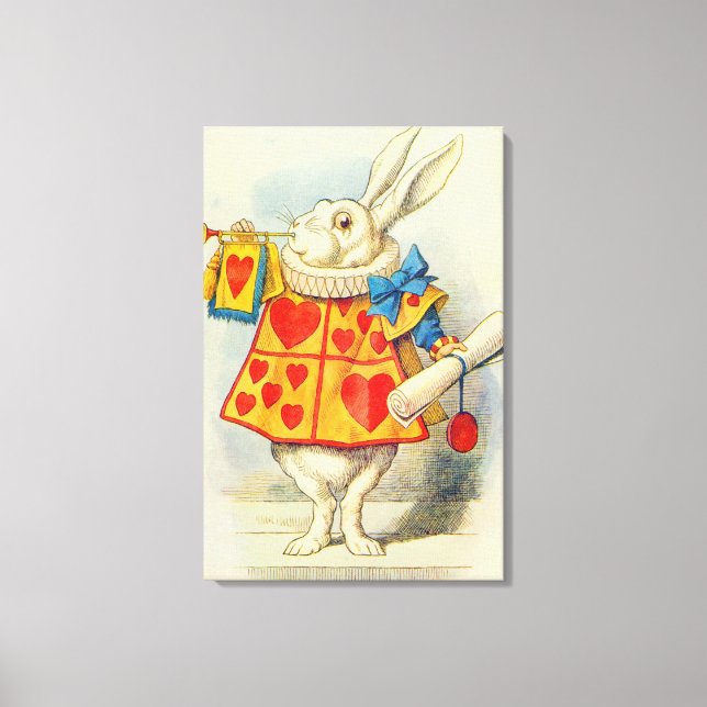 Toile John Tenniel | Le lapin blanc (Recto)
