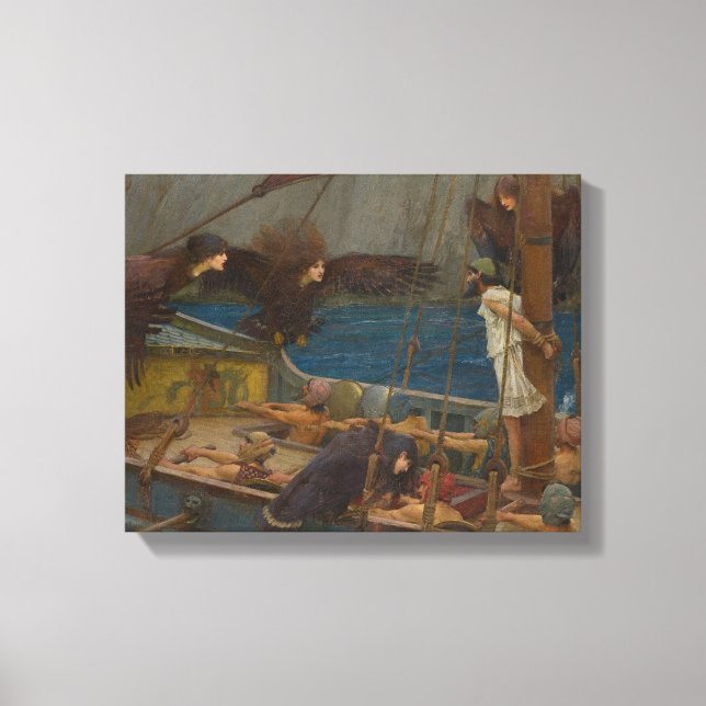 Toile John William Waterhouse - Ulysses et Sirens (Recto)