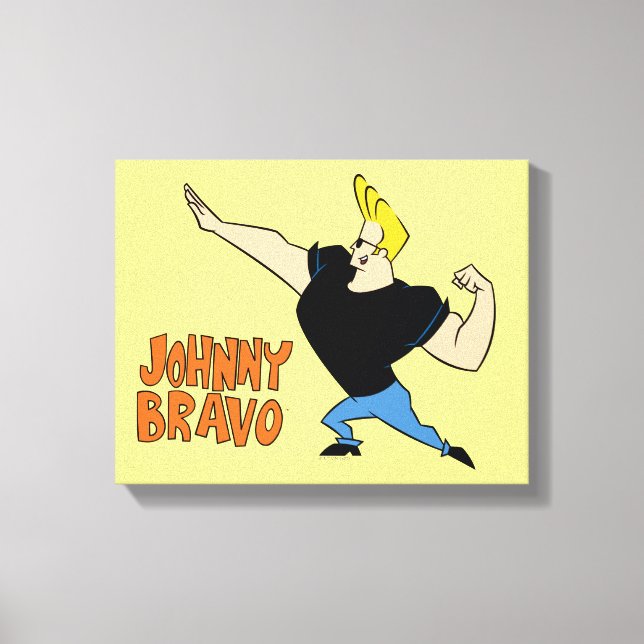 Toile Johnny Bravo Flexing (Recto)