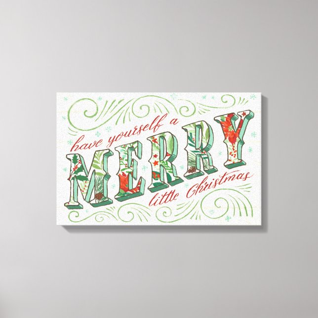 Toile Joie de vacances | Joyeux petit Noël (Recto)