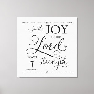 Toile Joie du Seigneur - Néhémie 8:10