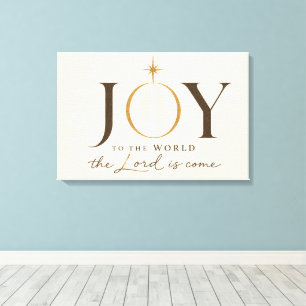 Toile JOIE POUR LE MONDE Noël chrétien