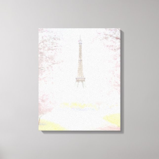 Toile Joli Paris À Pastels (Recto)