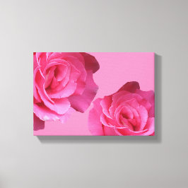 Toile Joli rose rose floral noir art