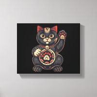 jolie Maneki Neko imprimé chat japonais