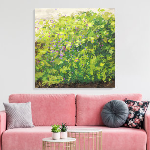 Toile Jolie peinture artistique graphique de buisson flo