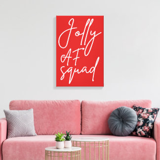 Toile Jolly AF Squad I - Drôle de Noël pour adultes