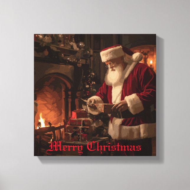 Toile Jolly Old Saint Nick (Recto)