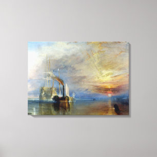 Toile Joseph Mallord William Turner le Temerai de combat