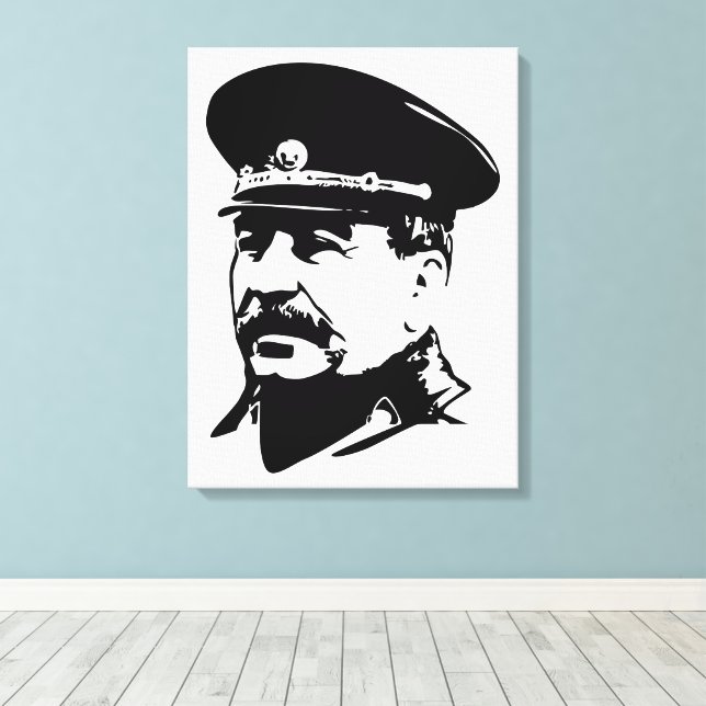Toile Joseph Stalin, USSR, CCCP, Soviet Union, Communism (Insitu (Plancher de Bois))