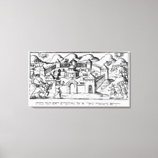 Toile Joshua aux murs de Jéricho