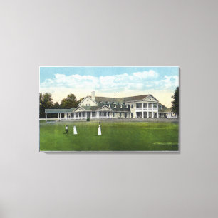 Toile Jouer au golf de femmes de club national de