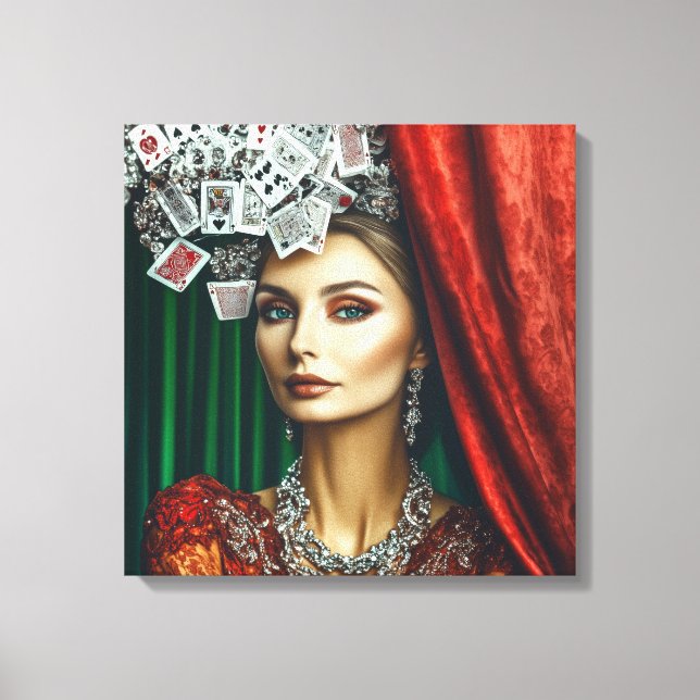 Toile Jouer éléments de carte, design de vêtements, mode (Recto)