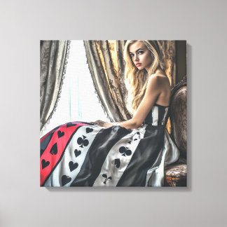 Toile Jouer éléments de carte, design de vêtements, mode