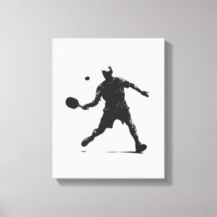 Toile Joueur de Pickleball Silhouette Sport Design