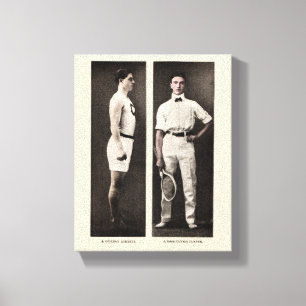 Toile Joueur de tennis vintage Athlete Pro