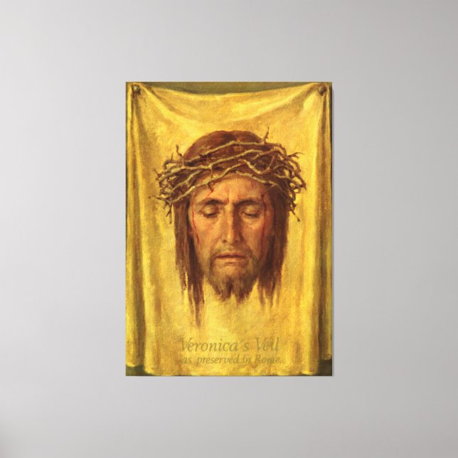 Toile Jour de Turin Jésus Christ visage, Saint visage (Recto)