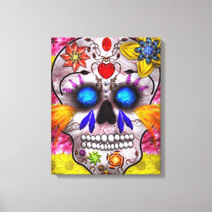 Toile Jour des Morts - Masque de la Mort