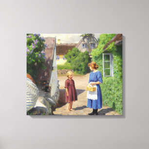 Toile Jour d'été au Danemark (de H.A. Brendekilde)