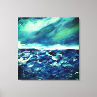 Jour d'hiver Peinture Abstraite du doigt