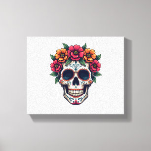 Toile Jour du crâne de sucre mort - Dia de los Muertos S