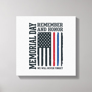 Toile Jour du Souvenir Hommage et Tribut Vector Des