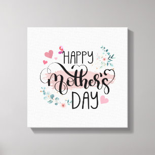Toile Joyeuse fête des Mères 2025 Floral mignon pour fem