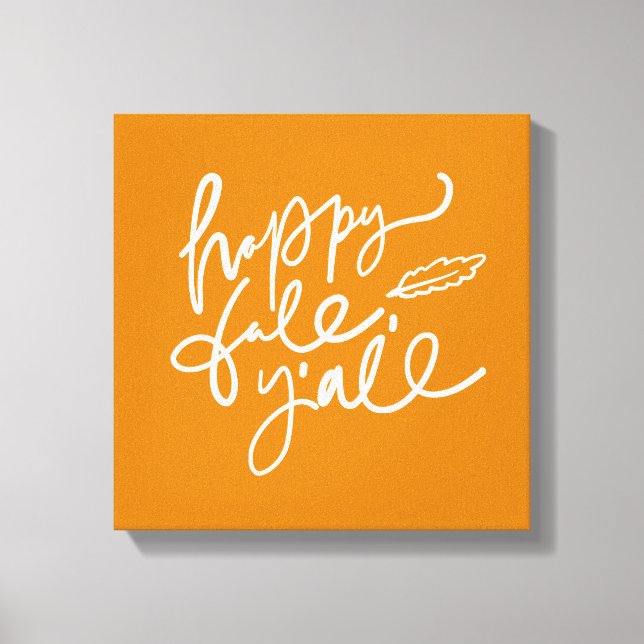 Toile Joyeux automne Y'all (Recto)