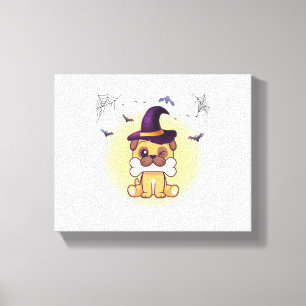 Toile Joyeux chien d'Halloween
