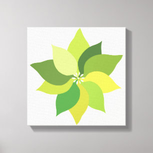Toile Joyeux Feuilles luxuriants.