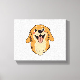 Toile Joyeux Golden Retriever Amoureux des chiens Puppy