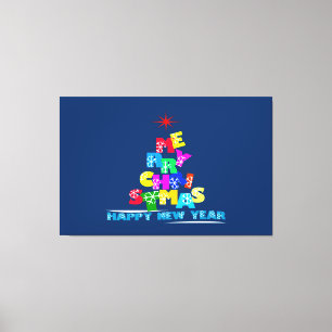 Toile Joyeux Noël Bonne année