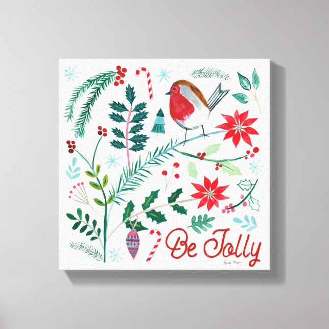 Toile Joyeux Vacances - Be Jolly (Recto)