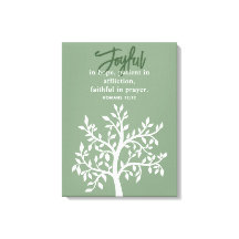 Joyeux Verse de la Bible et arbre simple