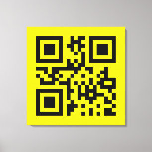 Toile ‹ Joyeux visage souriant Emoji — Code QR