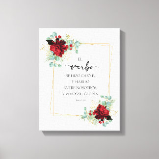 Toile Juan 1 14, Spanish bible verse