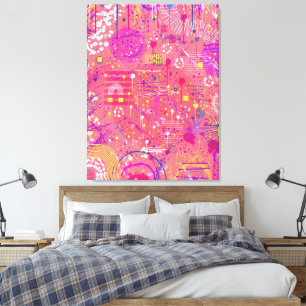 Toile Jubilation : Art maximaliste