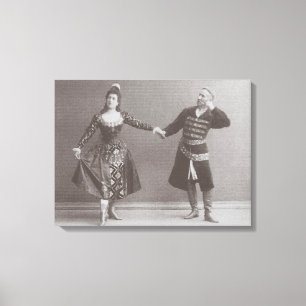 Toile Julia et Felix Kschessinsky in the mazu
