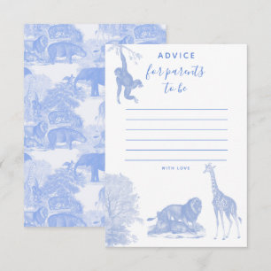 Toile Jungle Animal Safari Babyduschenempfehlung K Dankeskarte