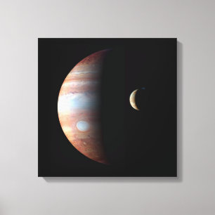 Toile Jupiter 5ème planète avec système solaire Cassini