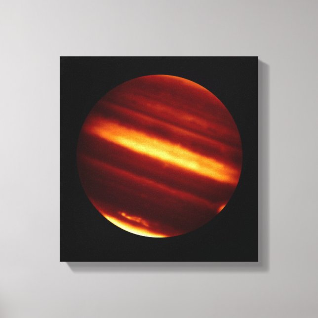 Toile Jupiter planétaire en lumière infrarouge (Recto)
