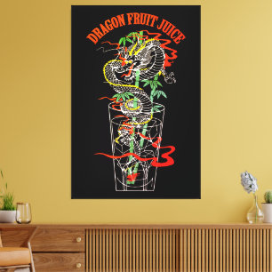 Toile Jus de fruit du dragon