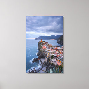 Toile Juste après le coucher du soleil   Vernazza,
