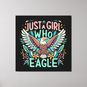 Toile juste une fille qui aime l'Aigle des Philippines