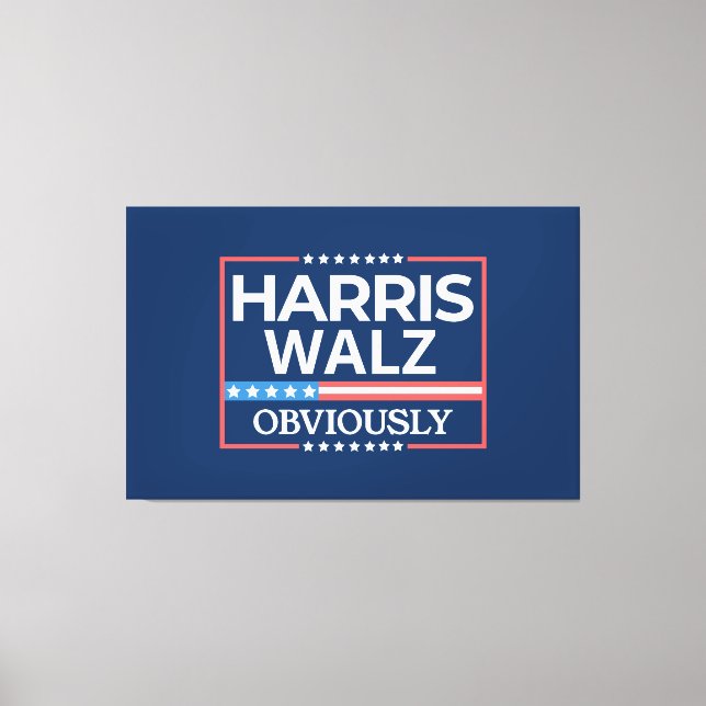 Toile Kamala Harris et Tim Walz 2024 (Recto)