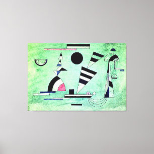 Toile Kandinsky - Immergé dans le vert, œuvre d'art pop