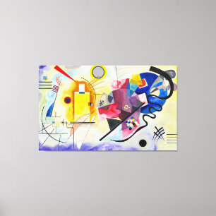 Toile KANDINSKY - JAUNE BLEU ROUGE - 1925 - Bauhaus -