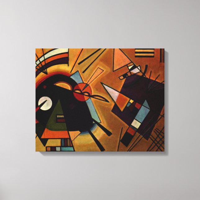 Toile Kandinsky - Noir et Violet (Recto)